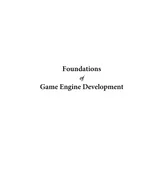 Foundations of Game Engine Development. Volume 2: Rendering