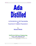 Ada Distilled: An Introduction to Ada Programming for Experienced Computer Programmers