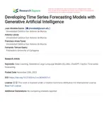 Developing Time Series Forecasting Models with Generative Artificial Intelligence