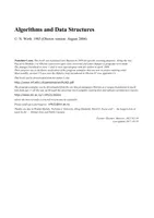 Algorithms and Data Structures. Oberon version