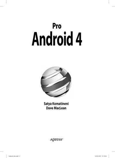 Android 4 для профессионалов. Создание приложений для планшетных компьютеров и смартфонов