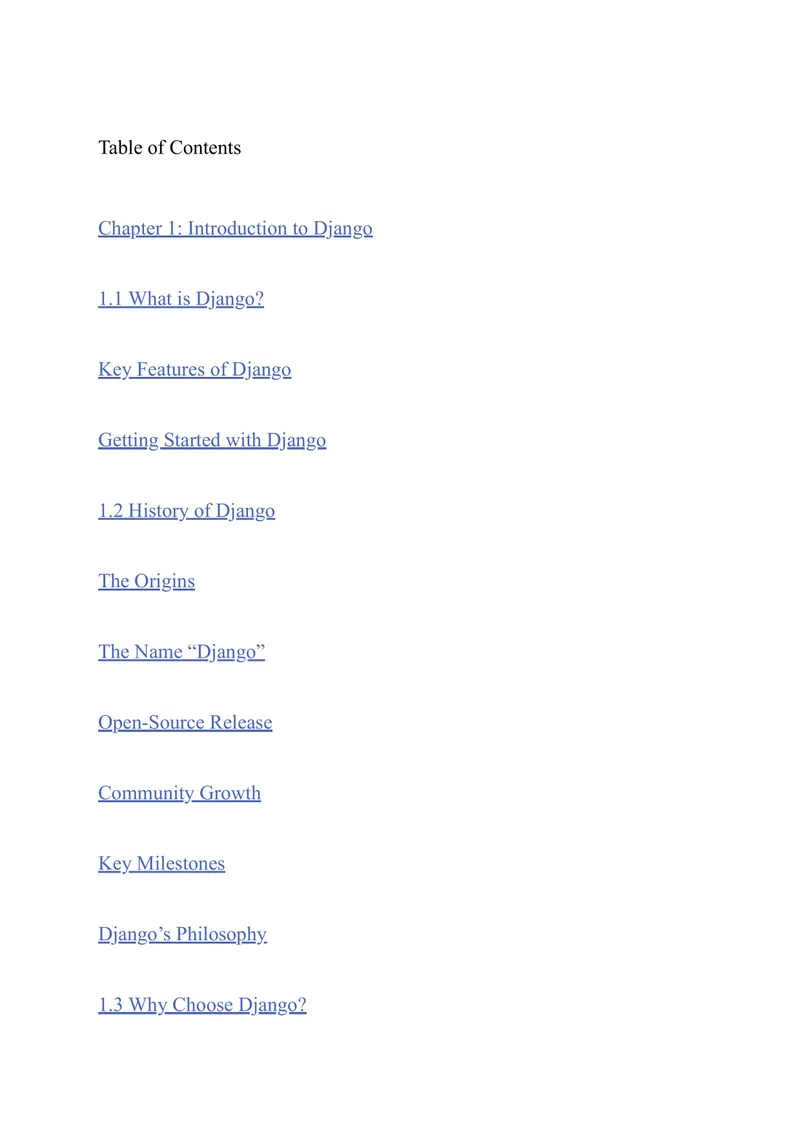 Introduction to Django